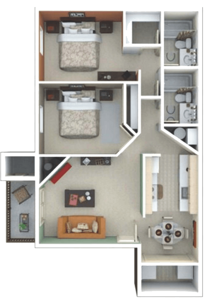 950 sqft Floor Plan 950 sqft Floor Plan